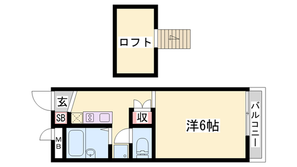 西二見駅 徒歩8分 1階の物件間取画像